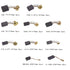 RICHERI 60 Pcs Electric Motor Carbon Brushes 10 Different Sizes for Replacement Repair Power Tool Part