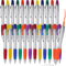 Colarr 30 Pcs Highlighter with Ballpoint Pen Combo, Chisel Tips for Student Office Writing Coloring Highlighting