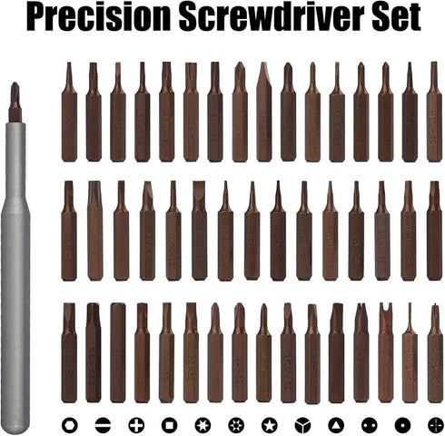 50 in 1 Precision Screwdriver Set, Mini Magnetic Repair Tool Kit with Case for Phone, Watch, Eyeglass, Laptop