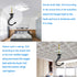 Eilumduo 65mm Ceiling Hooks, Heavy Duty Swag Hook with Steel Screws for Hanging Plants, Black (2 Sets)