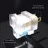 2 Prong to 3 Prong Adapter, 4 Pack, Turn Any 2 Prong Outlet into A 3 Prong Outlet with Outlet Adapter Converter