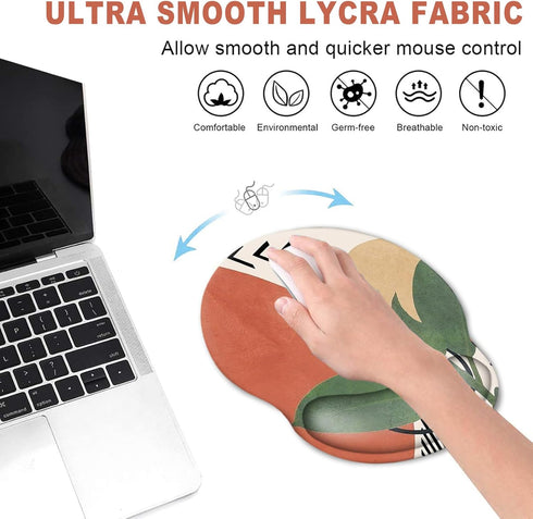 ToLuLu Mouse Pad Wrist Rest Support Gel - Ergonomic Mouse Pads with Non-Slip PU Base, Mouse Wrist Rest Pad for Laptop