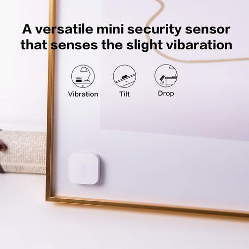 Aqara Vibration Sensor, Requires Aqara Hub, Wireless Mini Glass Break Detector for Smart Home Automation