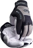 Caiman MAG Multi-Activity Glove, Padded Goat Grain Leather Palm, AirMesh Back, Reflective Neoprene Knuckles, White/Black