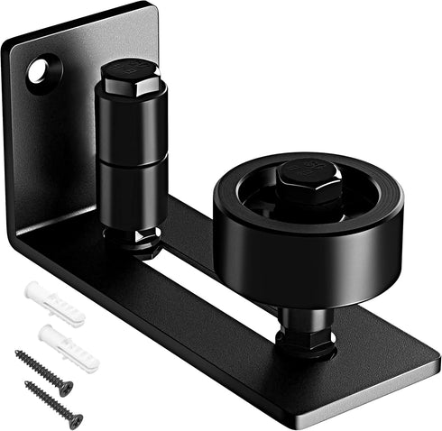 Sliding Barn Door Floor Guide for Bottom Adjustable Roller, 8 Setup Options, Quiet Operations with Felt Strips