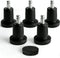 Muniqinyar Bell Glides 5 Pcs Replacement Office Chair Stool Swivel Caster to Fixed