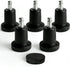 Muniqinyar Bell Glides 5 Pcs Replacement Office Chair Stool Swivel Caster to Fixed
