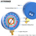 MEANLIN MEASURE Refrigeration Pressure Gauge, 1/8" NPT, 30 in HG to 250Psi, 2-3/4" Dial for R-404A, R-22, R-410A