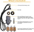 Bottle Lamp Kit with 9mm Glass Drill bit DIY Lamp Kit for Liquor Bottles with Slip on Socket and 8 Feet Power Cord,No Drilling Required by Aokpsrt