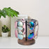 Wood Sunglasses Organizer, Metal Glasses Holder Stand for 12 Pairs Eyeglasses, Eyewear Storage for Dresser or Desk