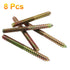 3/8-16 x 4" Hanger Bolts, 8 Pcs Double Headed Self-Tapping Screw Bolts for Wood Joint Furniture Accessories
