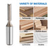 2pcs 1/2 Inch 9/32" 2 1.18 Inch YG6 HARFINGTON Straight Router Bit Shank Cutting Dia, Flutes Cutting Length Carbide