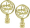 Zorfeter 2 PCS Double Dragonflies Lamp Finial, Gold Decorative Finial Antique Brass Lamp