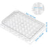 TEHAUX 48 Well Disposable Serving Tray Pill Filler Tray for Capsules for Lab Equipment Well Cap Tray Tissue Culture Plate Tissue Culture Kit Tool Tray Tools