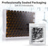 FOUR E'S SCIENTIFIC 100 Pack 4ml Sample Vials, Amber Glass Vials with Black PP Screw Caps for Liquid Storage
