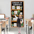 Summer School Classroom Door Decor Plant Motivational Bookshelf Door Cover Words of Wisdom Door Banner Inspirational