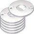 Floor and Ceiling Plate Split Flange, Fits 1 Inch IPS Galvanized Pipe or 1-1/4 Inch Copper Pipe, Chrome Finish