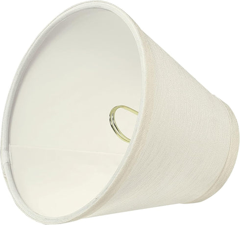 Aspen Creative 32127-2 Set (2 Pack), 6" (3" 6" 5") Small Hardback Empire Shape Chandelier Clip-On Lamp Shade
