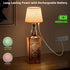 Dimming Set 2 Wireless Wine Bottle Lamp Shade Rechargeable RGB Bottle Light for Liquor Bottles with Remote Control