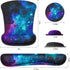 Wrist Rest Support Ergonomic Gel Mouse Pad & Memory Foam Keyboard Set, Non-Slip Rubber Base for Easy Typing and Pain