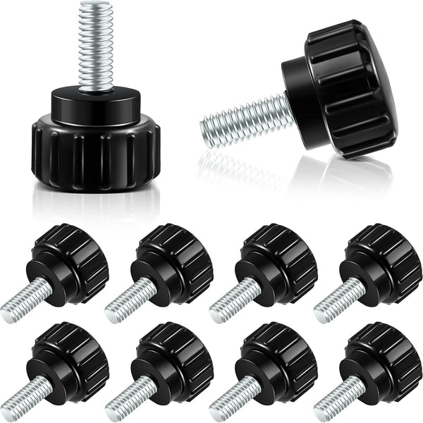 Hotop Threaded Knurled Thumbscrew Monitor Mount Screws on Knobs Monitor Screws Carbon Steel