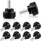 Hotop Threaded Knurled Thumbscrew Monitor Mount Screws on Knobs Monitor Screws Carbon Steel