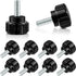 Hotop Threaded Knurled Thumbscrew Monitor Mount Screws on Knobs Monitor Screws Carbon Steel