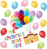 TaoBary 84 Pcs 3D Colorful Balloon Honeycomb Bulletin Board Set, Balloon Accents Paper Cutouts for Kids Teacher Back to