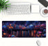 FZAZMLT 31.5x11.8 Inch Purple Bookshelf Large Mouse Pad Floral Books Magic Fantasy Witchy Mousepad XL Large Gaming
