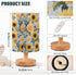 ALAZA Bedside Table Lamp for Bedroom Sunflower Peony Floral Nightstand LED Light Lamps with USB Port Linen Fabric Shade