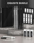 Four Candies 4PCS Metal Mechanical Pencils Set with Case, 0.5mm & 0.7mm Artist Pencil with 8 Tubes HB Lead