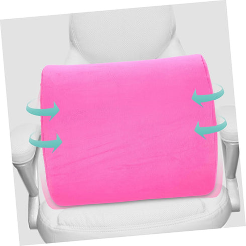 KICHOUSE Lumbar Pillow for Back Support Memory Foam Waist Pad Office Chair Pillow Relief Back Pain Auto Seat Cushion