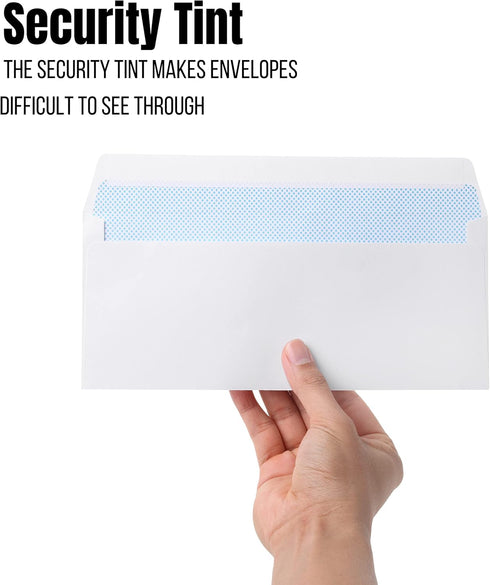 Mr. Pen- Security Envelopes #10, 50 Pack, Self Seal Business Envelopes, Peel and Seal Security Envelopes