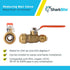 SharkBite 3/4 Inch x 1/2 Inch Ball Valve, Push to Connect Brass Plumbing Fitting for Water Shut Off