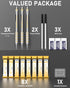 Nicpro Blocky Gear 0.9 mm Mechanical Pencils Set in Case, 3 Pack Metal Pencil with Lead Refills and Erasers