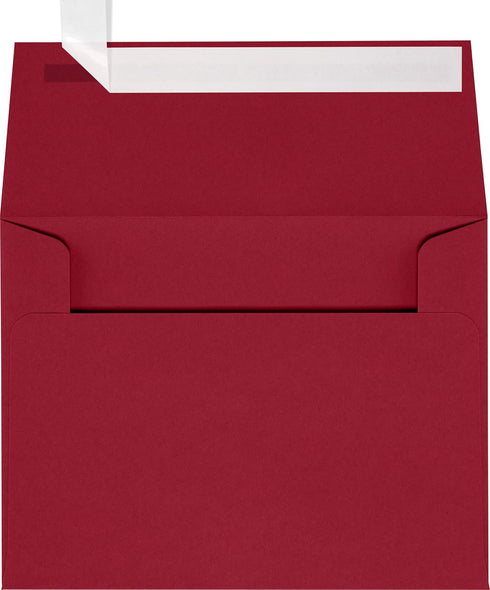 LUXPaper A2 Invitation Envelopes | Peel & Press | 4 3/8" x 5 3/4" | Garnet Red | 80lb. Text | 50 Qty