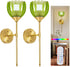 SoodMi Battery Operated Wall Sconce Set of 2, Rechargeable Wireless Wall Sconce Lights