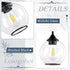 Shade,6.29" 1 Pendant Lights Kitchen Island,Farmhouse Black Pendant Light with Clear Glass Globe Glass Pendant Light