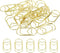 MECCANIXITY Heart-Shaped Paper Clip Fun Clips - Cute Decorative Bookmarks 1.2 Inch Gold Tone, Pack of 20