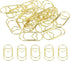 MECCANIXITY Heart-Shaped Paper Clip Fun Clips - Cute Decorative Bookmarks 1.2 Inch Gold Tone, Pack of 20