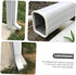 OSALADI 6 Pcs Gutter Cleaner - Drain Nozzle Sleeve, Gutter Brush, Downspout Guard, End Caps, White Metal Rubber