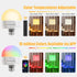 MXhme E26 2.4Ghz Bulb Bulb E26 Fixture,Dimmable 3000K-6500K RGBWW,1Pack Rechargeable Light with Remote Control,Battery