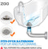 Bathtub Drain Hair Catcher, Silicone Collapsible Drain Protector for Pop-Up and Regular Drains, 1 Pack