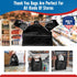 500 Count 11.5" 6.5" 21", Fuxury Plastic T-shirt Bags Black x x Grocery, Trash, Take Out, To Go, Restaurants, Retail