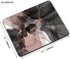 Small Mouse Pad, Rose Gold Marble Mouse Pads for Laptop, Personalized Portable Travel Mousepad for Wireless Mouse (Black Abstract Art) by BLUEBOOD