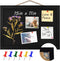 Black Cork Board Black Bulletin Board Pin Display Board for Wall Corkboard Black Pushpin Board for Memos Photos Home