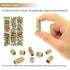152 Pieces Threaded Inserts Assortment Kit, 1/4"-20, 5/16"-18 for Wood Furniture Screws