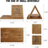 LITIVY Wooden Triangle Bookmark, Small Bookshelf with Drink Holder, Wood Book Reading Rest with Slotted, Book Corner