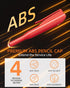 4 Pack Set 52 Nicpro Carpenter Pencil with Sharpener & Sleeve, Mechanical Carpenter Pencils with Refill, Deep Hole