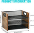 Wood Desk Organizer - 3 Tier Paper Organizer, File Organizer, Document Organizer for Office Desk Accessories